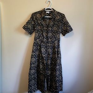 Vintage patterned maxi dress